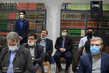 گزارش تصویری از حضور آیت الله رمضانی در کتابخانه استاد خسروشاهی (ره)