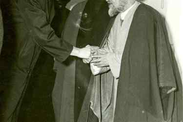مستشرق آلمانی در دیدار با استاد علامه، سید هادی خسروشاهی - (قم)