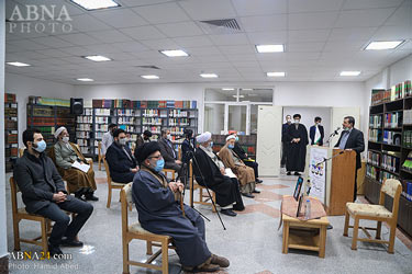 گزارش تصویری از حضور آیت الله رمضانی در کتابخانه استاد خسروشاهی (ره)